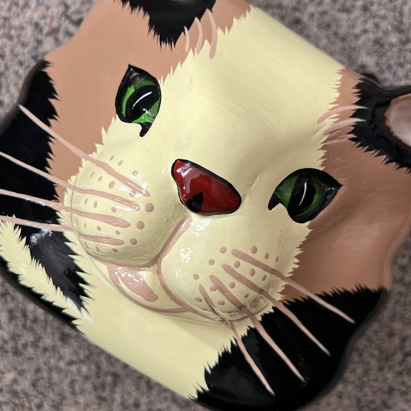 Vintage Timmy Woods Painted Cat Purse - Picture 3 of 9